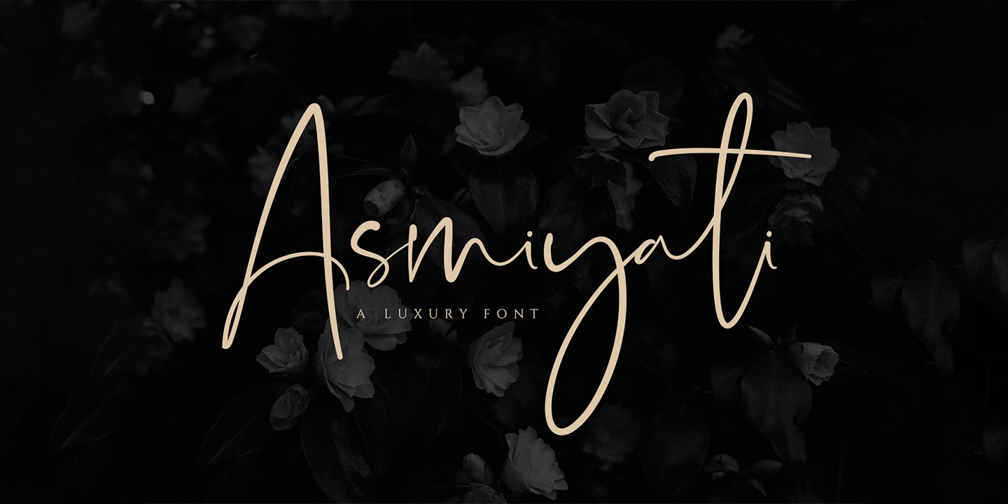 Example font Asmiyati #1